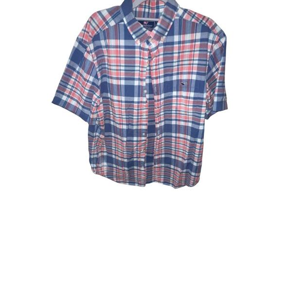 Vineyard Vines Other - Mens Vineyard Vines S/S Classic Fit Tucker Shirt Stretch Plaid Large